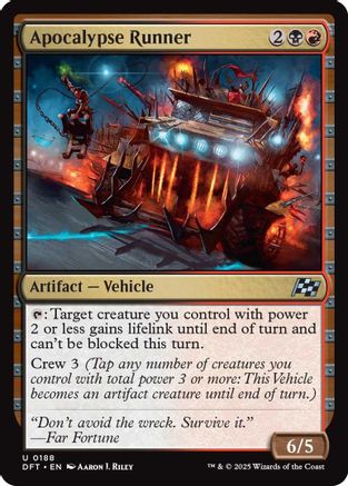 Apocalypse Runner (DFT-188) - Aetherdrift Foil [Uncommon]