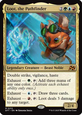 Loot, the Pathfinder (DFT-212) - Aetherdrift Foil [Mythic]