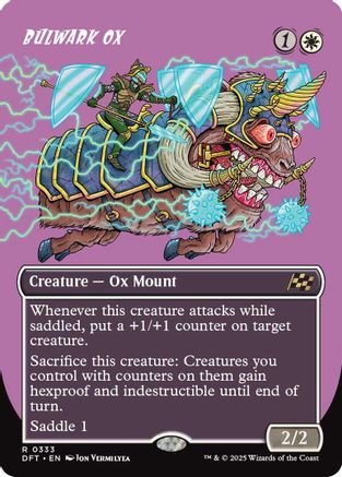 Bulwark Ox (Borderless) (DFT-333) - Aetherdrift [Rare]