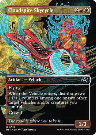 Cloudspire Skycycle (Borderless) (DFT-321) - Aetherdrift Foil [Uncommon]