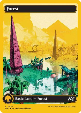 Forest (0516) (First-Place Foil) (DFT-516) - Aetherdrift Foil [Land]