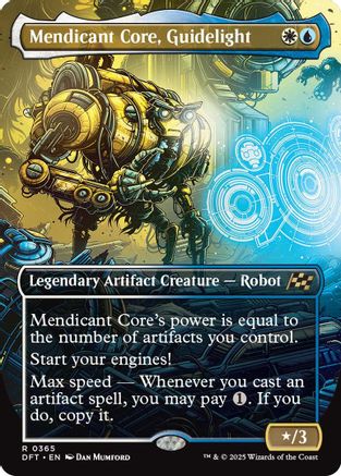 Mendicant Core, Guidelight (Borderless) (DFT-365) - Aetherdrift [Rare]