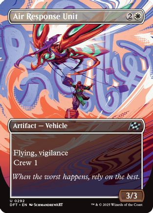 Air Response Unit (Borderless) (DFT-292) - Aetherdrift Foil [Uncommon]