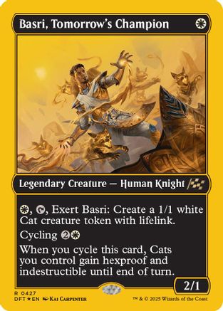 Basri, Tomorrow's Champion (First-Place Foil) (DFT-427) - Aetherdrift Foil [Rare]