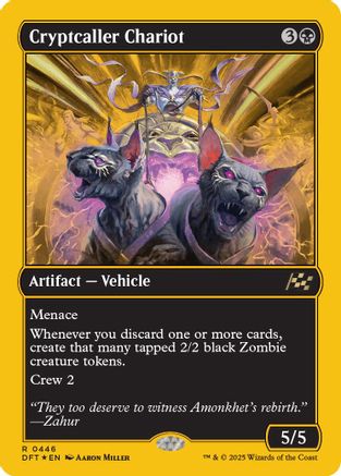 Cryptcaller Chariot (First-Place Foil) (DFT-446) - Aetherdrift Foil [Rare]