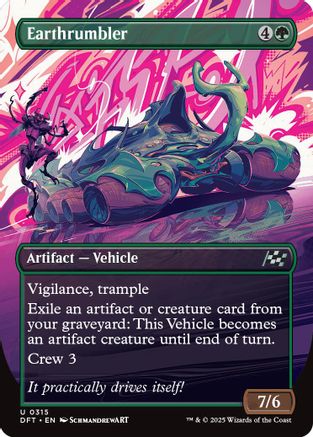 Earthrumbler (Borderless) (DFT-315) - Aetherdrift Foil [Uncommon]