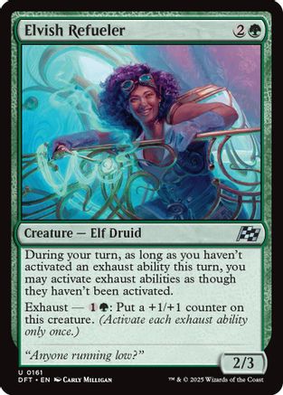 Elvish Refueler (DFT-161) - Aetherdrift Foil [Rare]