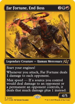 Far fortune, End Boss (First-Place Foil) (DFT-480) - Aetherdrift Foil [Rare]