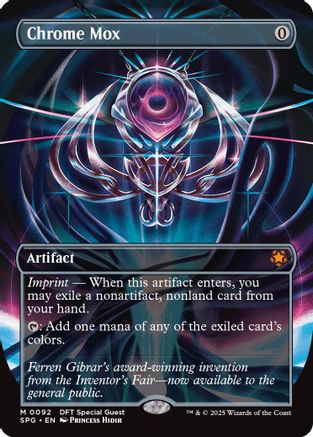 Chrome Mox (Borderless) (DFT-092) - Aetherdrift [Mythic]