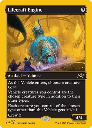 Lifecraft Engine (First-Place Foil) (DFT-497) - Aetherdrift Foil [Rare]