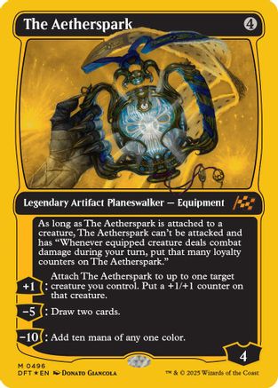 The Aetherspark (First-Place Foil) (DFT-496) - Aetherdrift Foil [Mythic]
