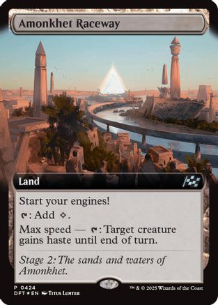 Amonkhet Raceway (Extended Art) (DFT-424) - Aetherdrift Foil [Promo]