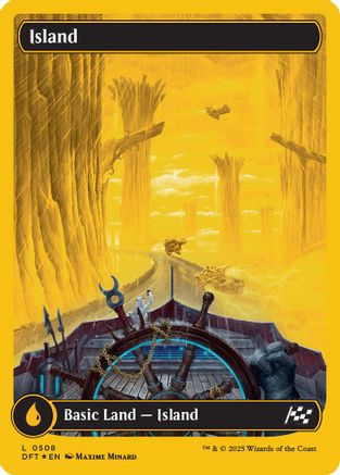 Island (0508) (First-Place Foil) (DFT-508) - Aetherdrift Foil [Land]