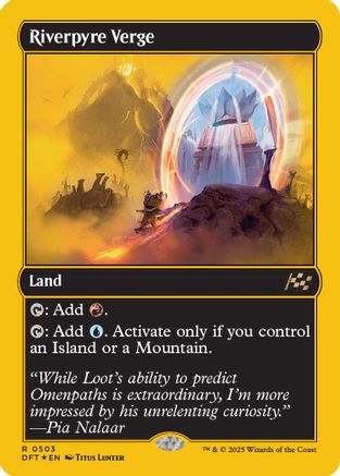 Riverpyre Verge (First-Place Foil) (DFT-503) - Aetherdrift Foil [Rare]