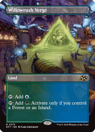 Willowrush Verge (Borderless) (DFT-375) - Aetherdrift [Rare]