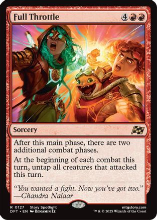 Full Throttle (DFT-127) - Aetherdrift Foil [Rare]