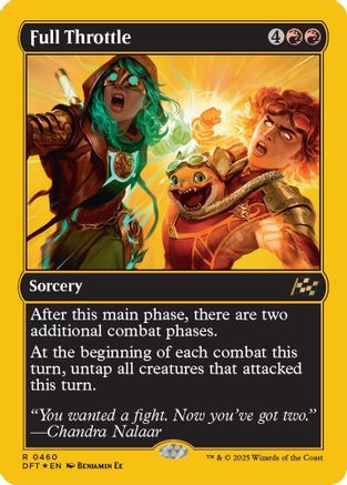 Full Throttle (First-Place Foil) (DFT-460) - Aetherdrift Foil [Rare]