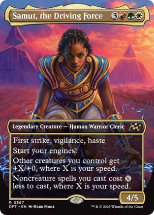 Samut, the Driving Force (Borderless) (DFT-367) - Aetherdrift [Rare]