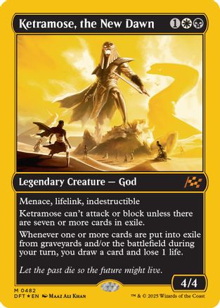 Ketramose, the New Dawn (First-Place Foil) (DFT-482) - Aetherdrift Foil [Mythic]