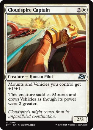 Cloudspire Captain (DFT-009) - Aetherdrift [Uncommon]