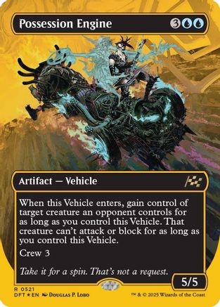 Possession Engine (Borderless) (First-Place Foil) (DFT-521) - Aetherdrift Foil [Rare]