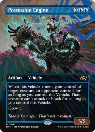 Possession Engine (Borderless) (DFT-302) - Aetherdrift Foil [Rare]