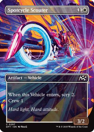 Spotcycle Scouter (Borderless) (DFT-297) - Aetherdrift Foil [Common]