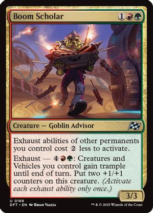 Boom Scholar (DFT-189) - Aetherdrift Foil [Uncommon]