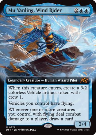 Mu Yanling, Wind Rider (Extended Art) (DFT-379) - Aetherdrift [Mythic]
