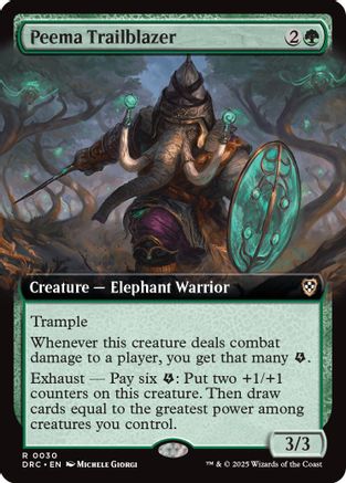 Peema Trailblazer (Extended Art) (DRC-030) - Commander: Aetherdrift [Rare]