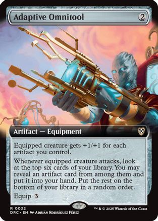 Adaptive Omnitool (Extended Art) (DRC-032) - Commander: Aetherdrift [Rare]