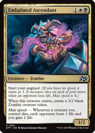 Embalmed Ascendant (DFT-201) - Aetherdrift Foil [Uncommon]