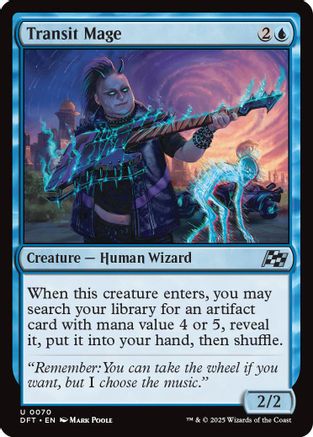 Transit Mage (DFT-070) - Aetherdrift Foil [Uncommon]