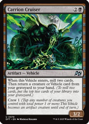 Carrion Cruiser (DFT-078) - Aetherdrift Foil [Uncommon]