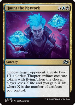 Haunt the Network (DFT-207) - Aetherdrift Foil [Uncommon]