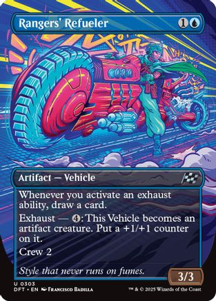 Rangers' Refueler (Borderless) (DFT-303) - Aetherdrift Foil [Uncommon]