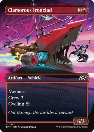 Clamorous Ironclad (Borderless) (DFT-312) - Aetherdrift [Common]
