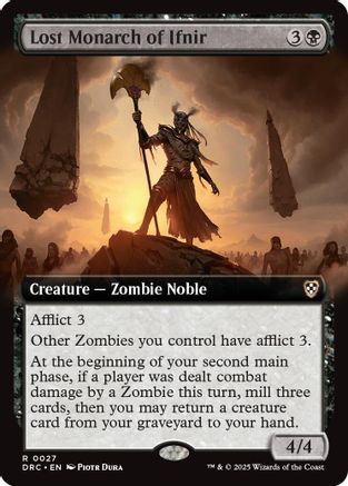 Lost Monarch of Ifnir (Extended Art) (DRC-027) - Commander: Aetherdrift [Rare]