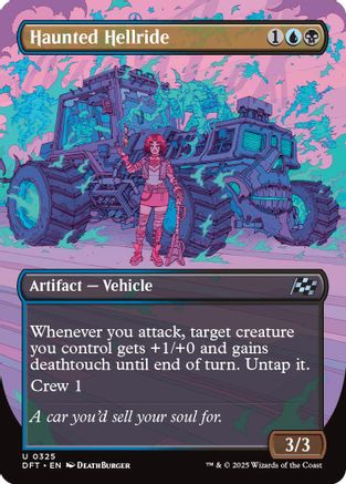 Haunted Hellride (Borderless) (DFT-325) - Aetherdrift [Uncommon]
