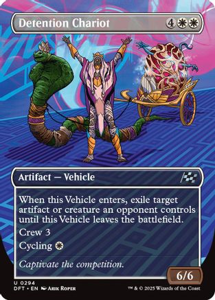 Detention Chariot (Borderless) (DFT-294) - Aetherdrift Foil [Uncommon]