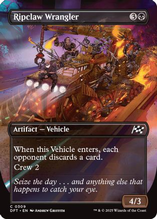 Ripclaw Wrangler (Borderless) (DFT-309) - Aetherdrift Foil [Common]