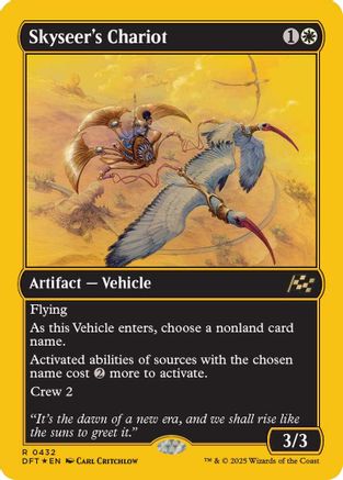 Skyseer's Chariot (First-Place Foil) (DFT-432) - Aetherdrift Foil [Rare]