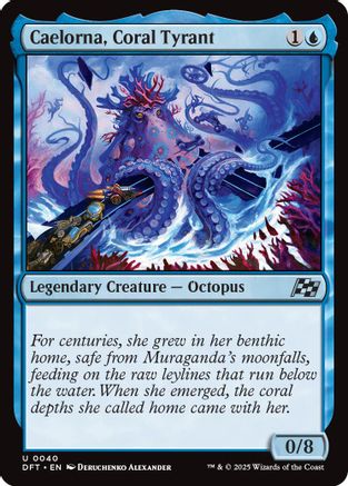 Caelorna, Coral Tyrant (DFT-040) - Aetherdrift Foil [Uncommon]