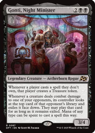 Gonti, Night Minister (DFT-087) - Aetherdrift [Rare]