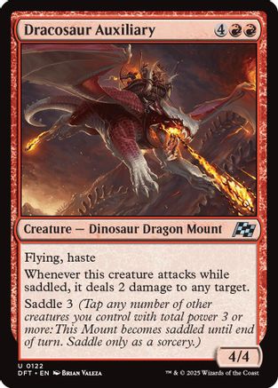 Dracosaur Auxiliary (DFT-122) - Aetherdrift Foil [Uncommon]