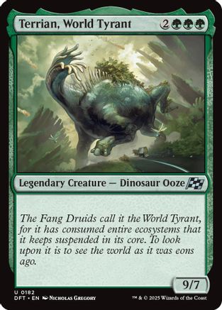 Terrian, World Tyrant (DFT-182) - Aetherdrift Foil [Uncommon]