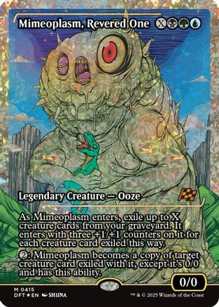 Mimeoplasm, Revered One (Showcase) (Fracture Foil) (DFT-415) - Aetherdrift Foil [Mythic]