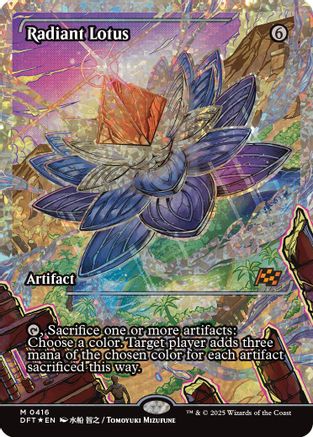 Radiant Lotus (Showcase) (Fracture Foil) (DFT-416) - Aetherdrift Foil [Mythic]