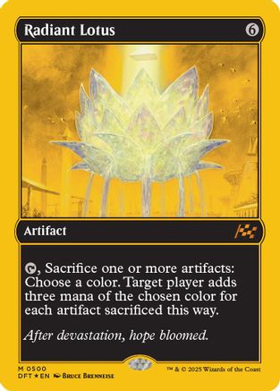 Radiant Lotus (First-Place Foil) (DFT-500) - Aetherdrift Foil [Mythic]