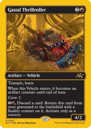 Gastal Thrillroller (First-Place Foil) (DFT-461) - Aetherdrift Foil [Rare]